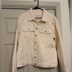 LOFT Off-White Jean Jacket